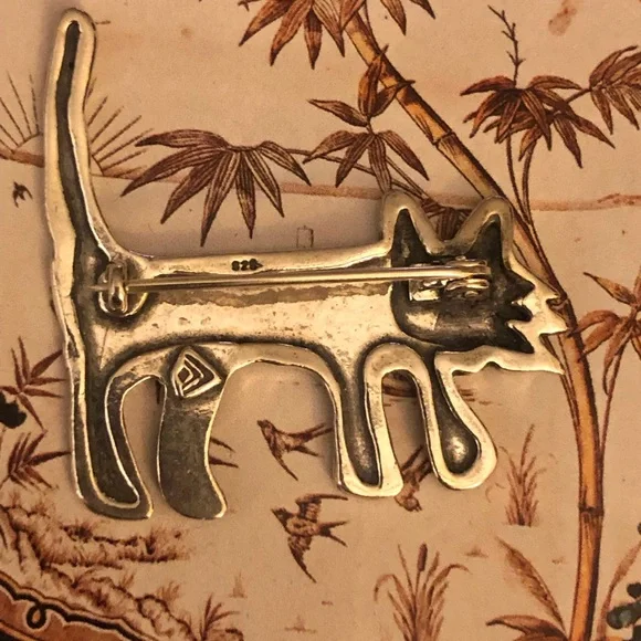 Silpada Sterling Silver Feline Pin ๐ฑ - Picture 4 of 7